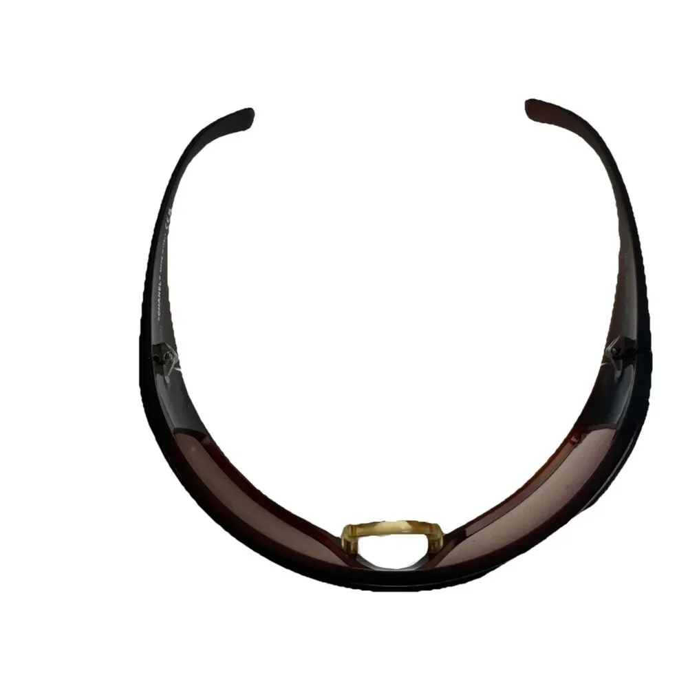 Chanel Shield 5085 Sunglasses Brown Gradient CC Logo Oversized Y2K Designer COA - Picture 4 of 16